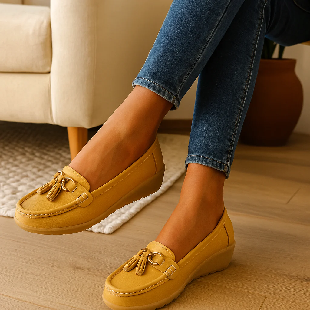 Mocassins confort en cuir pour femmes - Image 6