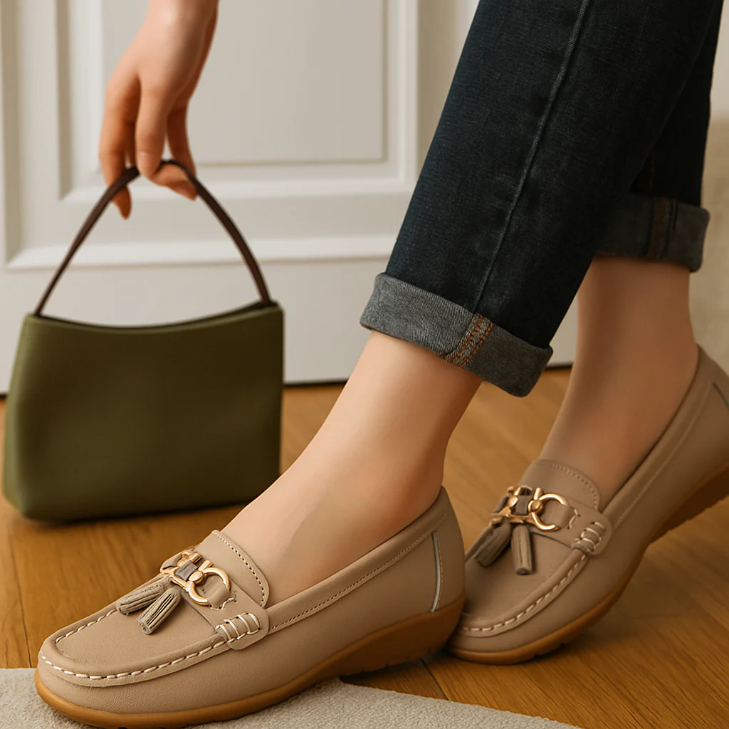 Mocassins confort en cuir pour femmes - Image 8