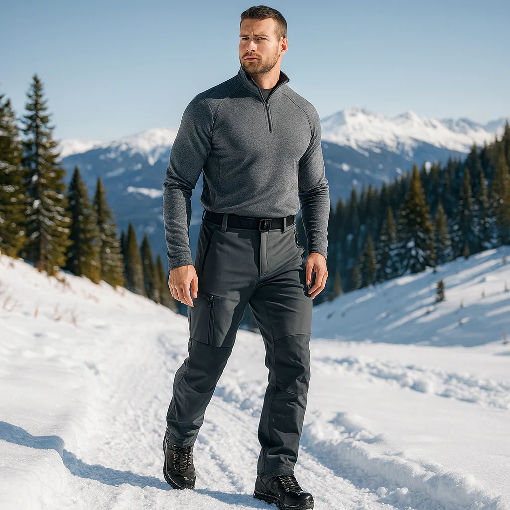 Pantalons de trekking imperméables pour femmes avec polaire - Image 3