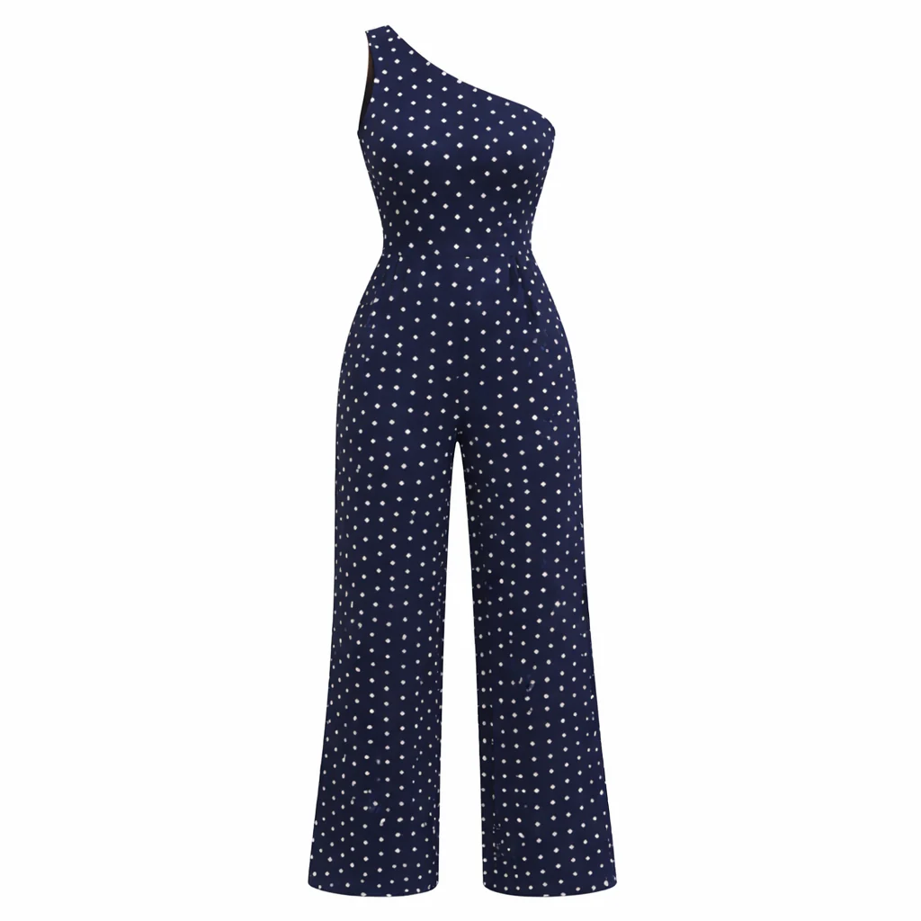 Robe à Pois | Design Asymétrique | Tissu Léger - Image 7