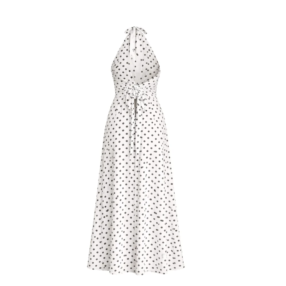 Robe à Pois | Design Féminin | Longueur Longue - Image 7
