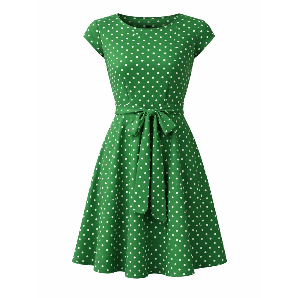 Robe à Pois | Femme, Style Classique | Ajustement Confortable - Image 6