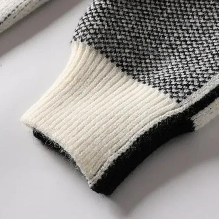 Pull chaud pour homme - Tricot doux - Coupe classique - Confortable - Image 2
