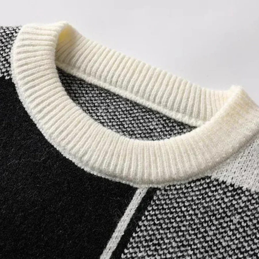 Pull chaud pour homme - Tricot doux - Coupe classique - Confortable - Image 4