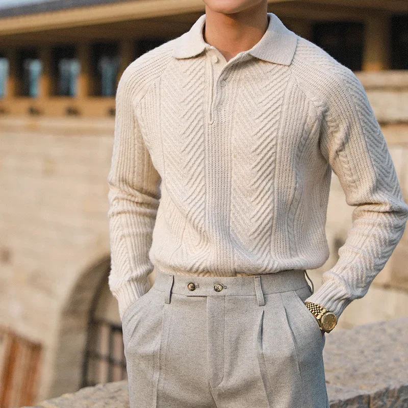 Pull d'hiver homme chaud - coupe décontractée