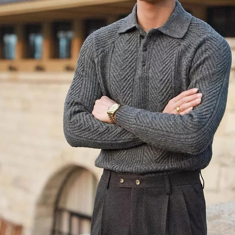 Pull d'hiver homme chaud - coupe décontractée - Image 4