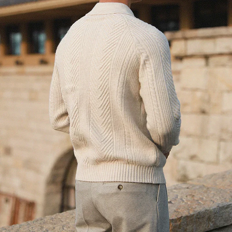 Pull d'hiver homme chaud - coupe décontractée - Image 7