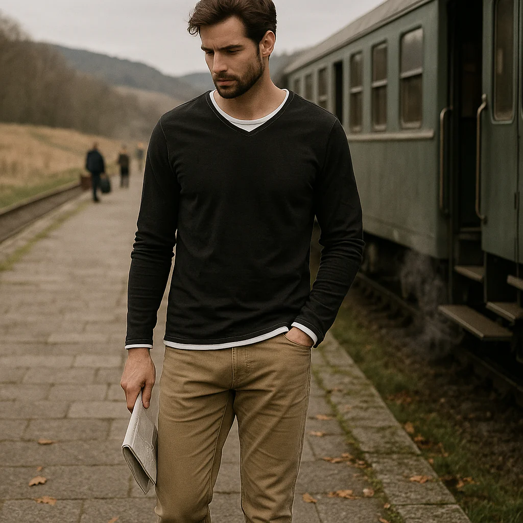 Pull en coton pour homme - haute qualité - classique - doux - respirant - Image 2