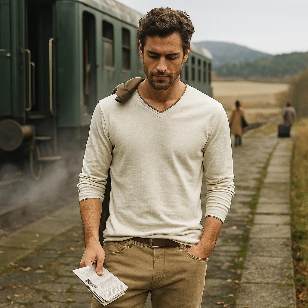 Pull en coton pour homme - haute qualité - classique - doux - respirant - Image 3