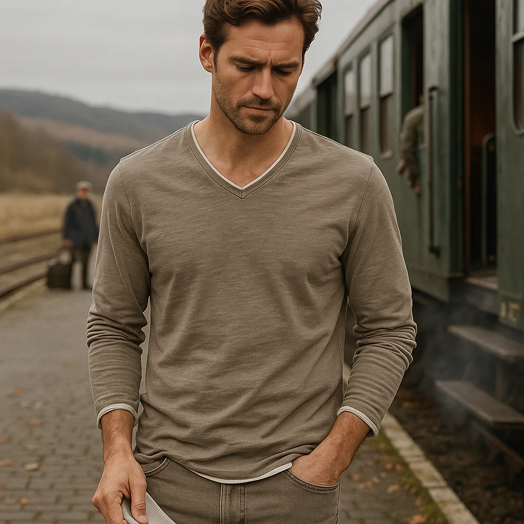 Pull en coton pour homme - haute qualité - classique - doux - respirant - Image 4