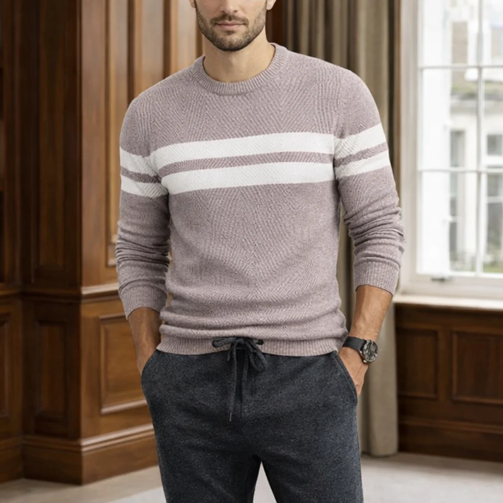 Pull en maille élégant pour homme | Style décontracté | Doux, confortable, polyvalent - Image 5