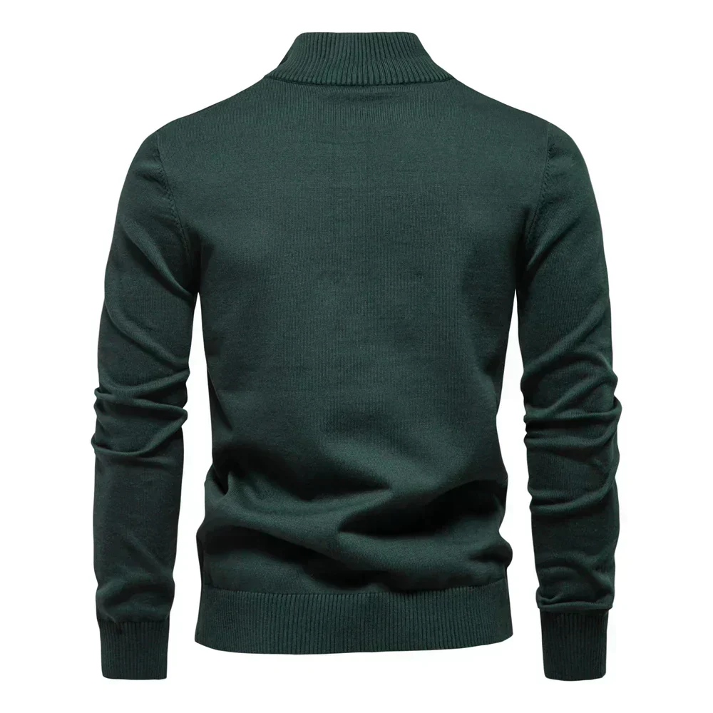 Pull homme moderne - fermeture éclair - col montant - Image 5