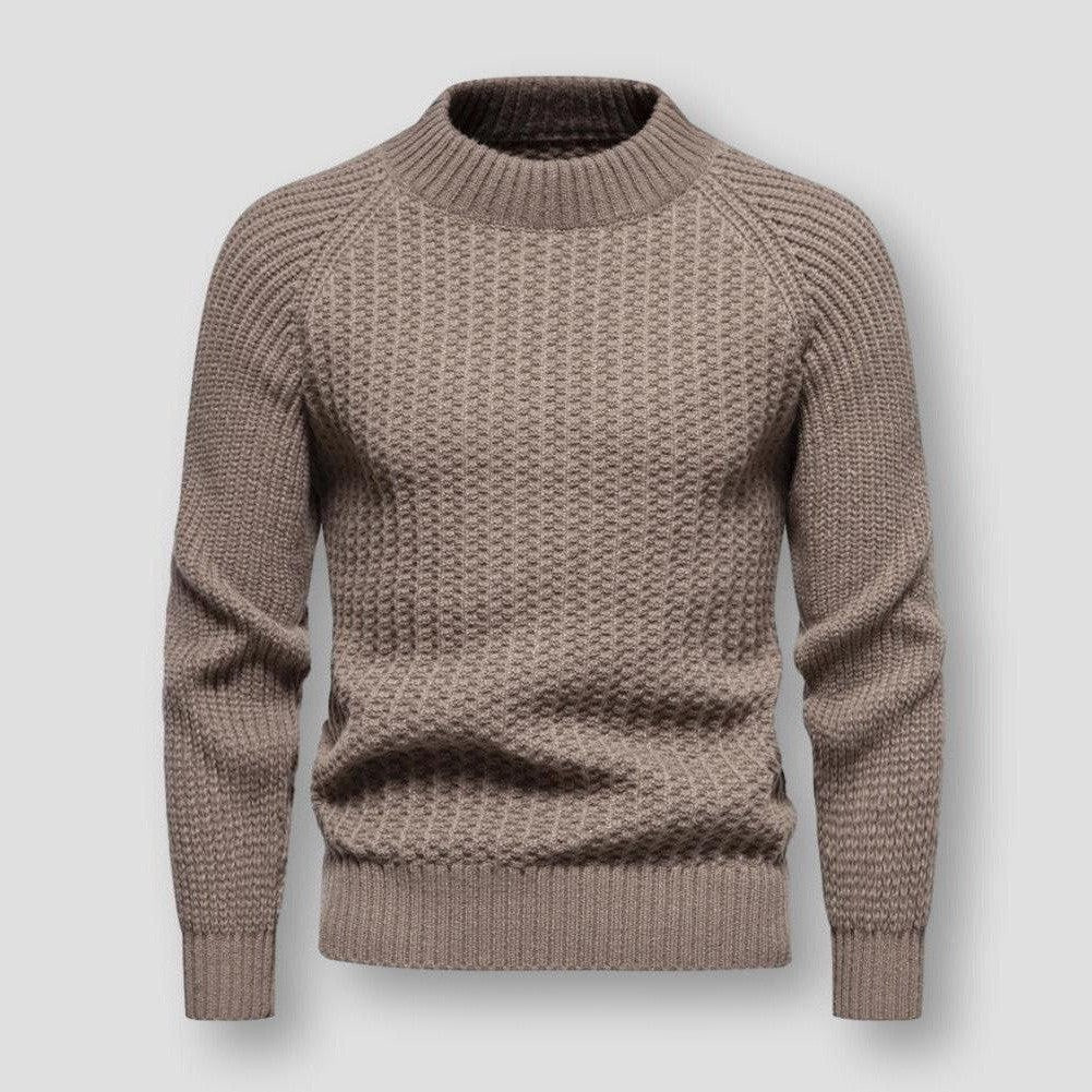 Pull homme tricot haut de gamme - motif gaufré - Image 2