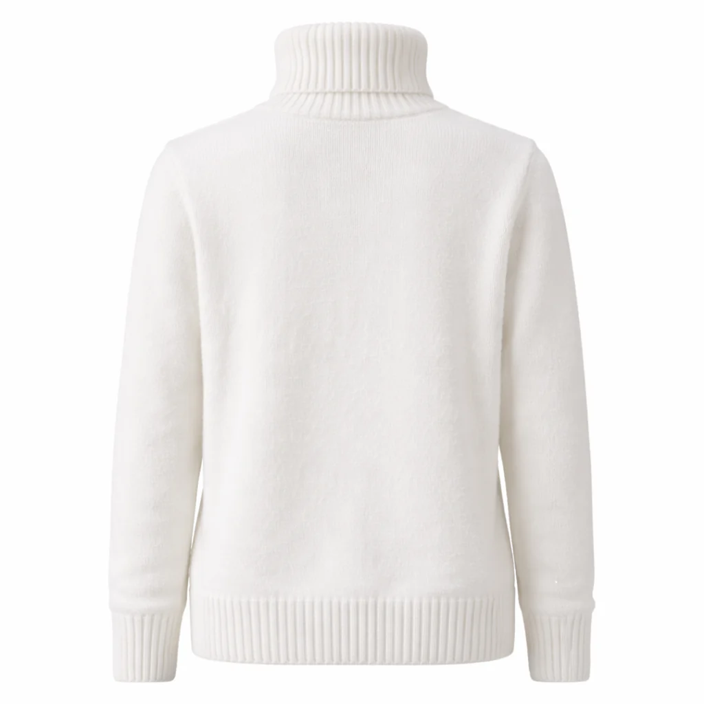 Pull laine épaisse homme - col montant - chaud - Image 5