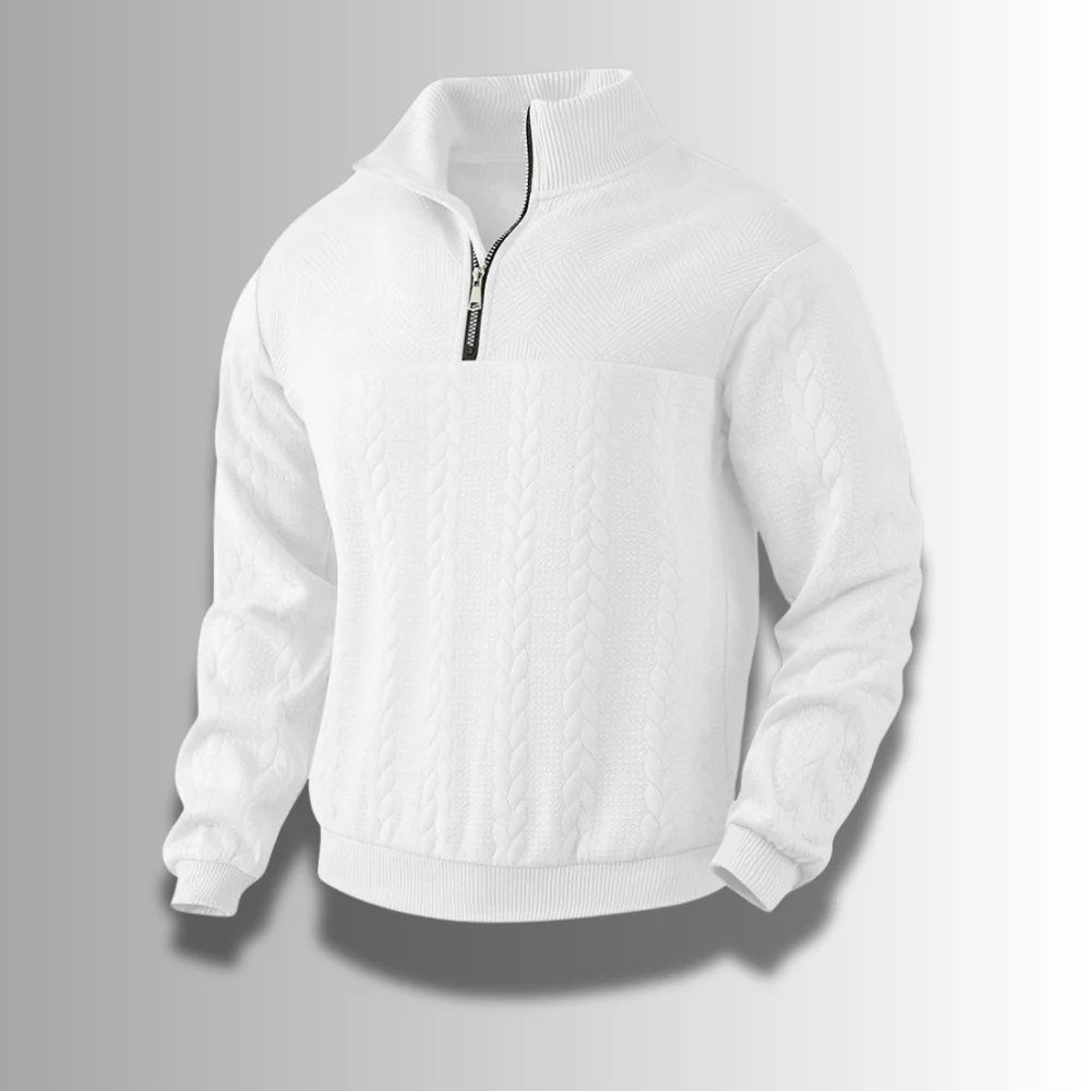Pull laine mérinos homme - haut de gamme - chaud - élégant - Image 11