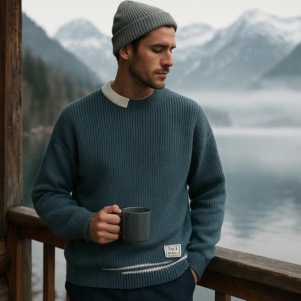 Pull tricot homme - coupe classique - style intemporel - Image 5