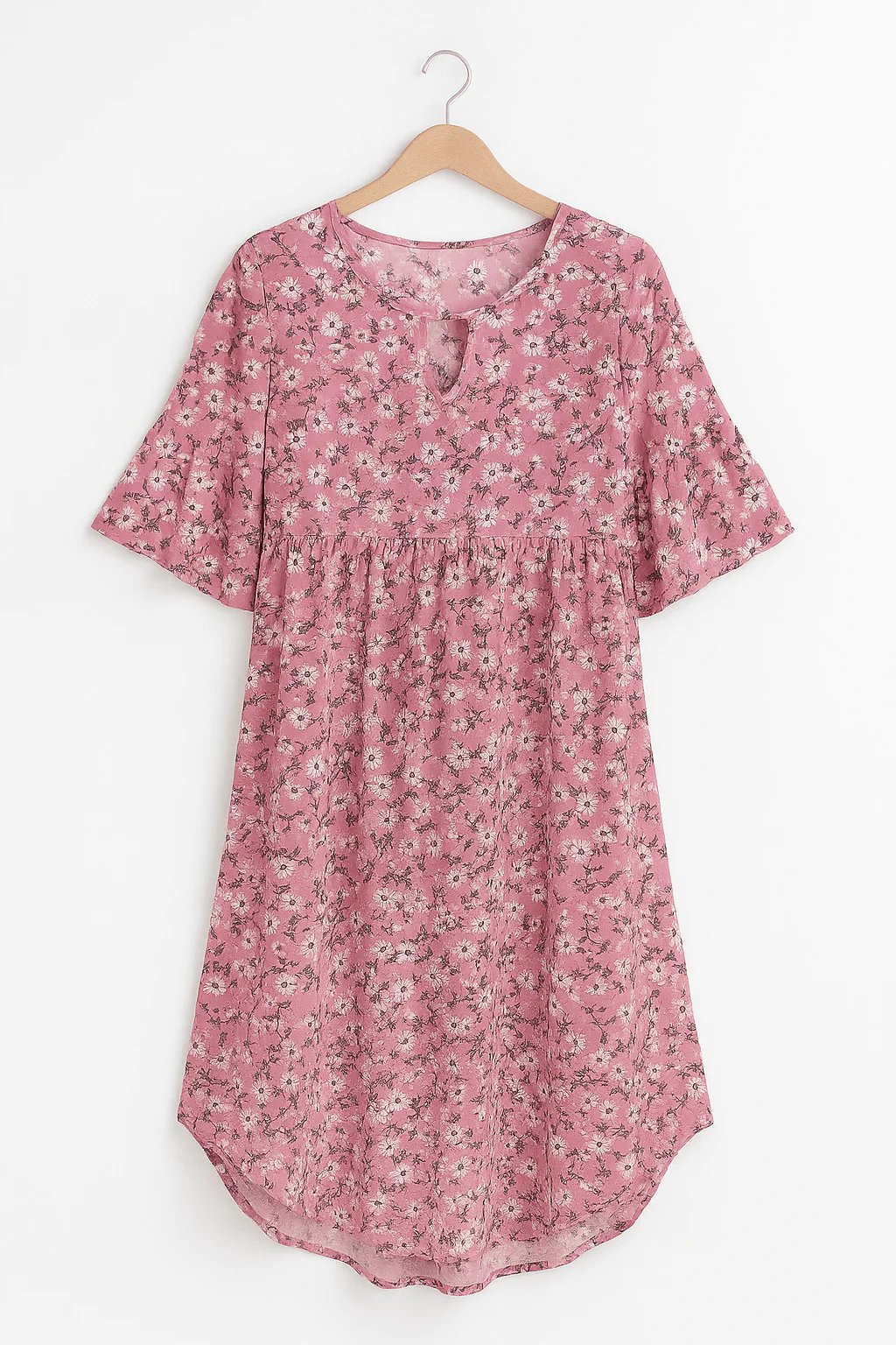 Robe Annalena - Midi élégante - Motif floral raffiné - Image 4