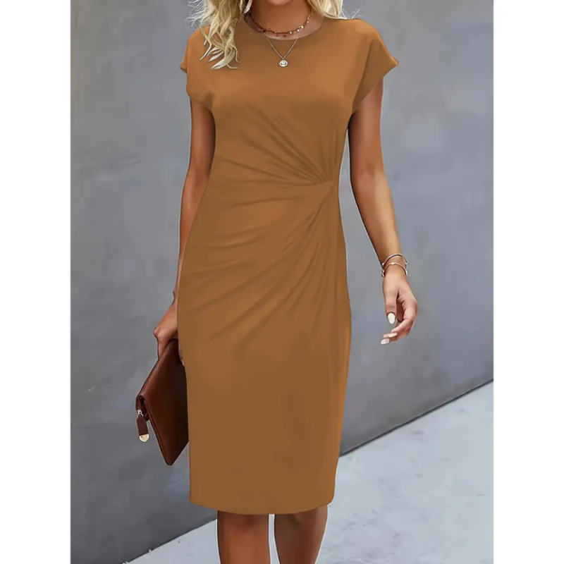 Robe cocktail midi - courte - élégante - femme - Image 4