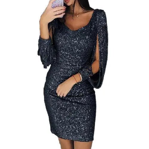 Robe de soirée Anika - Pailletée Glitzer - Longue - Élégante - Image 4