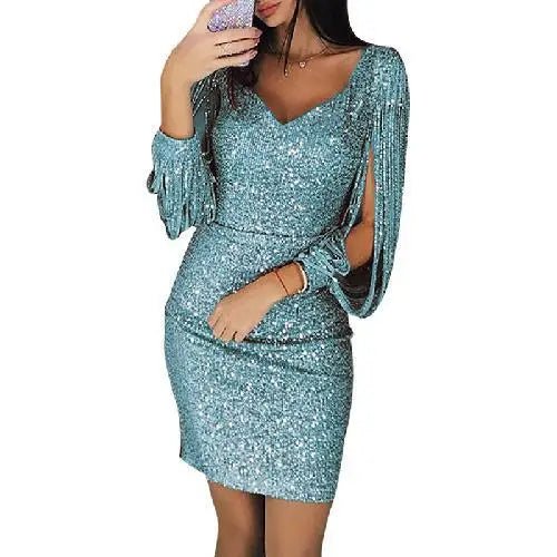 Robe de soirée Anika - Pailletée Glitzer - Longue - Élégante - Image 5