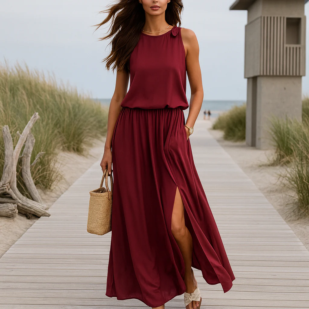 Robe Maxi Boho en Modal - Soirée - Femme - Image 8