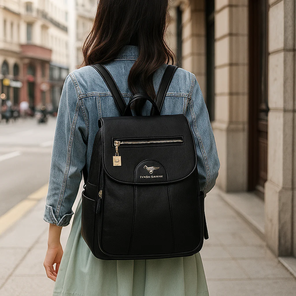 Sac à Dos Femme Cuir Vintage - Image 10