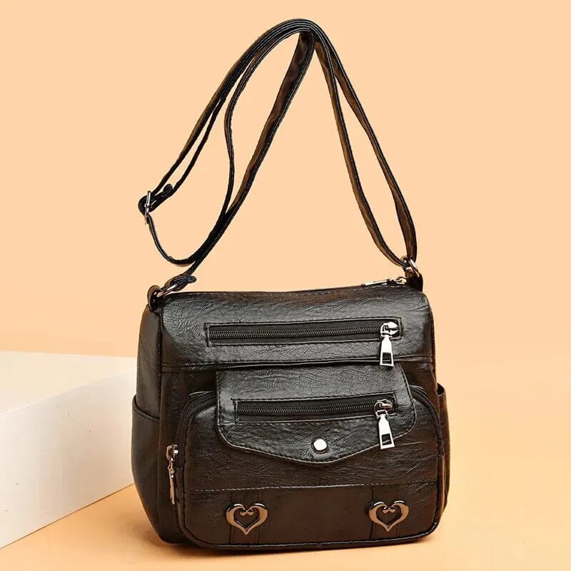 Sac à main vintage cuir souple - Love - Bandoulière - Image 13