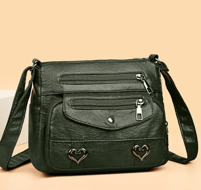 Sac à main vintage cuir souple - Love - Bandoulière - Image 4