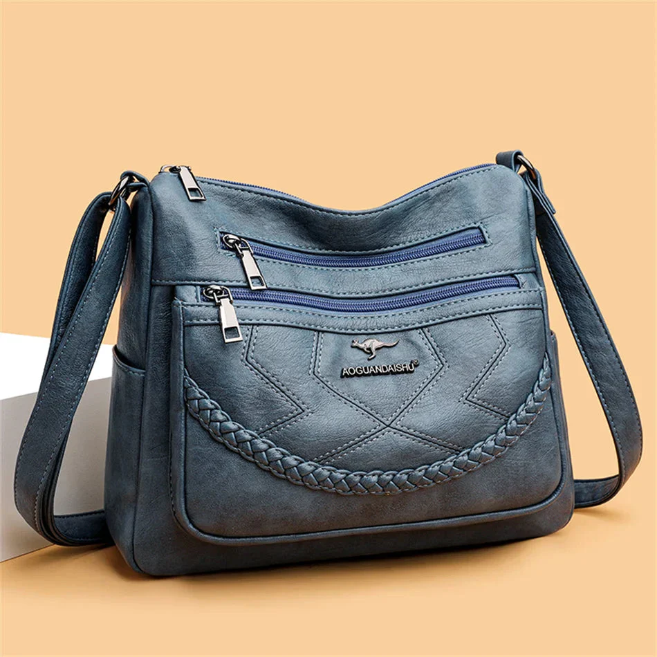 Sac Bandoulière Cuir Souple Chic - Image 3
