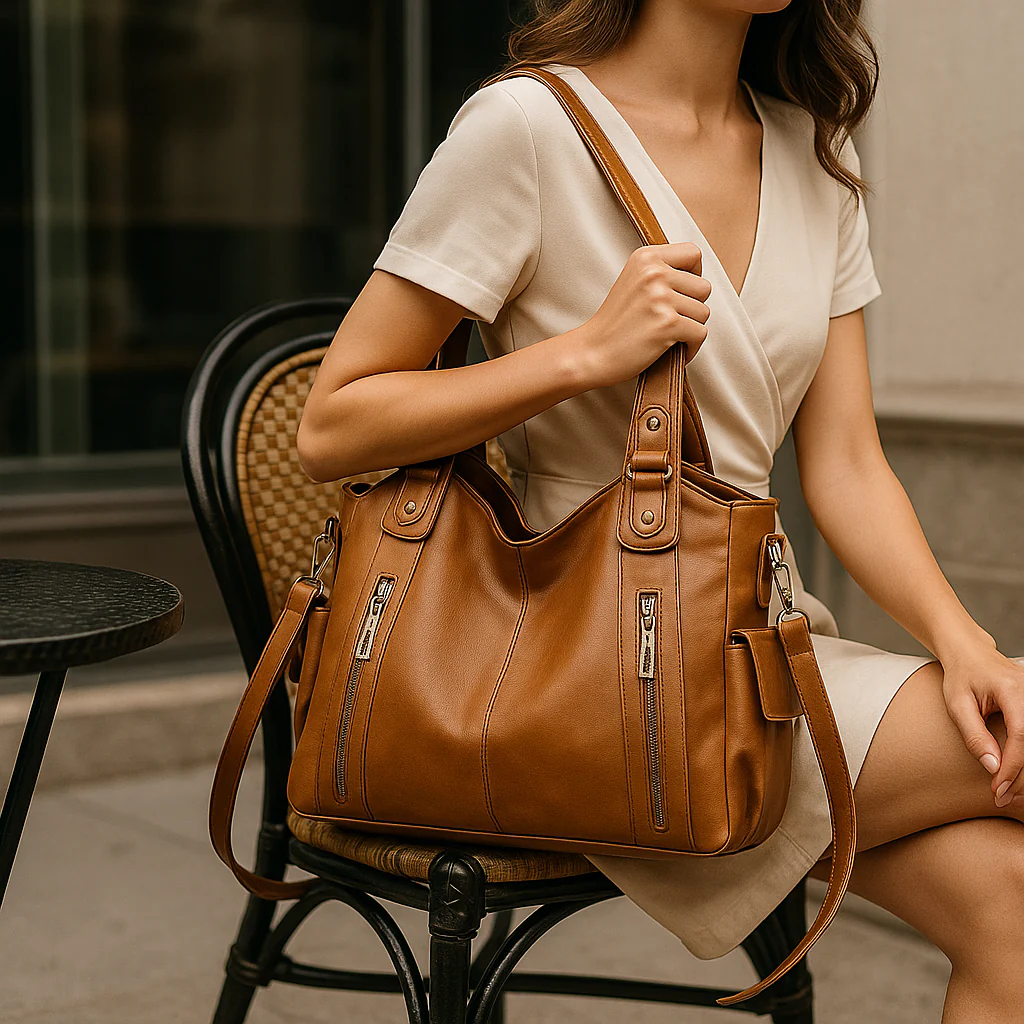 Sac fourre-tout cuir Novira élégant et pratique - Image 7