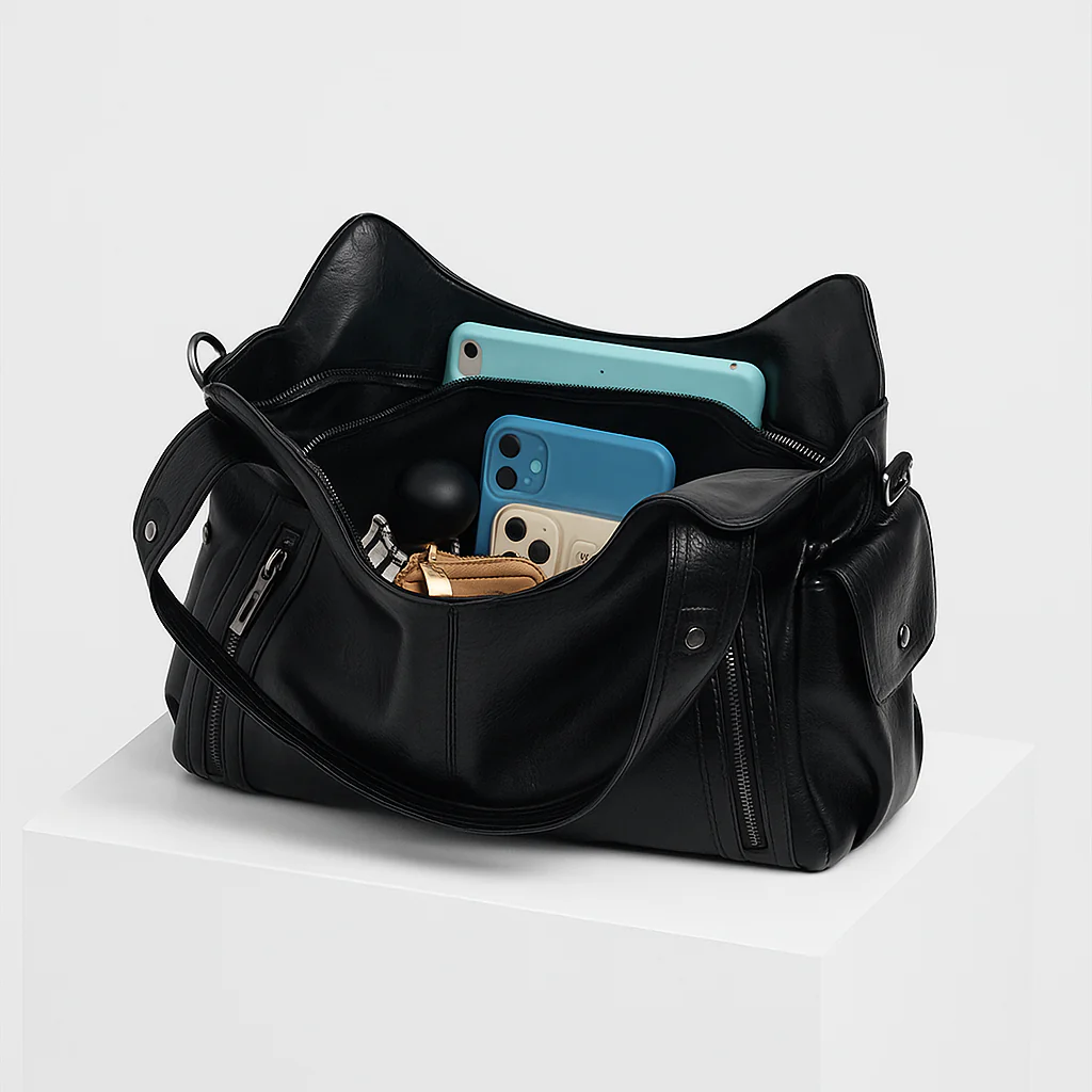 Sac fourre-tout cuir Novira élégant et pratique - Image 9