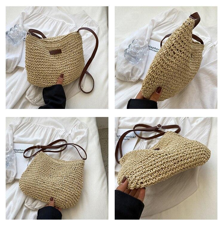 Sac Paille Tressée Artisanale - Tropical - Image 18