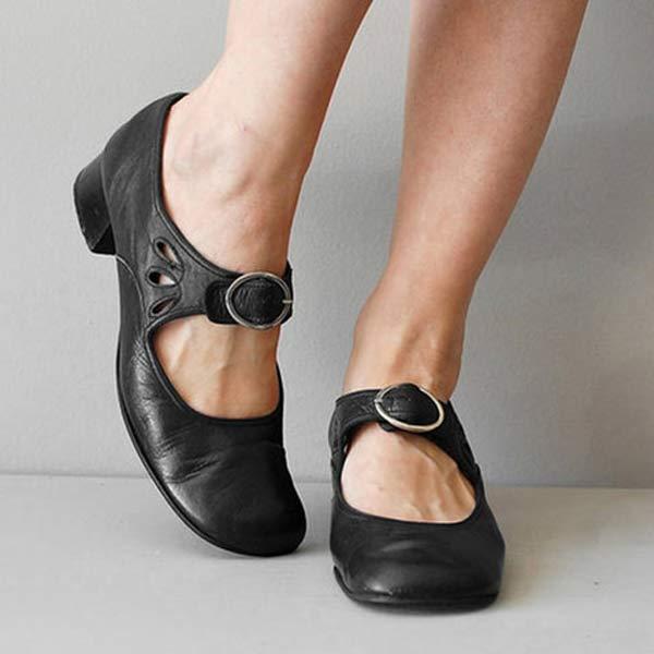 Sandales à Talon Cuir - Boucle Orthopédique Chic - Image 2