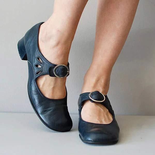 Sandales à Talon Cuir - Boucle Orthopédique Chic - Image 3