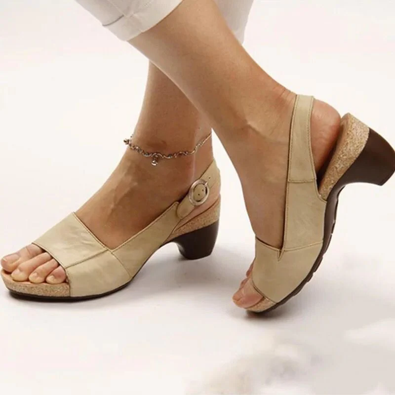 Sandales à talon moyen - Élégance - Confort - Mode - Image 12