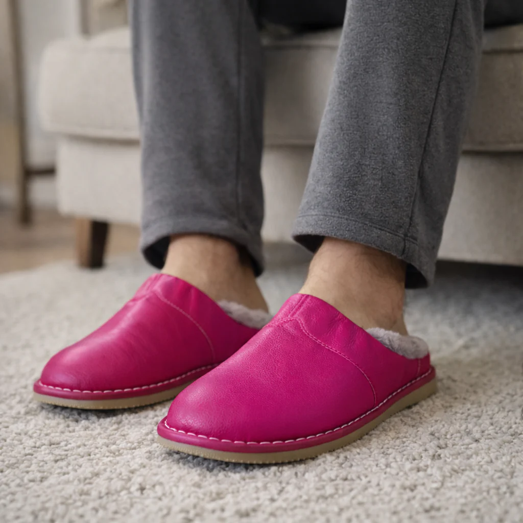 Sandales en cuir imperméables pour hommes – confortables et chaudes - Image 4