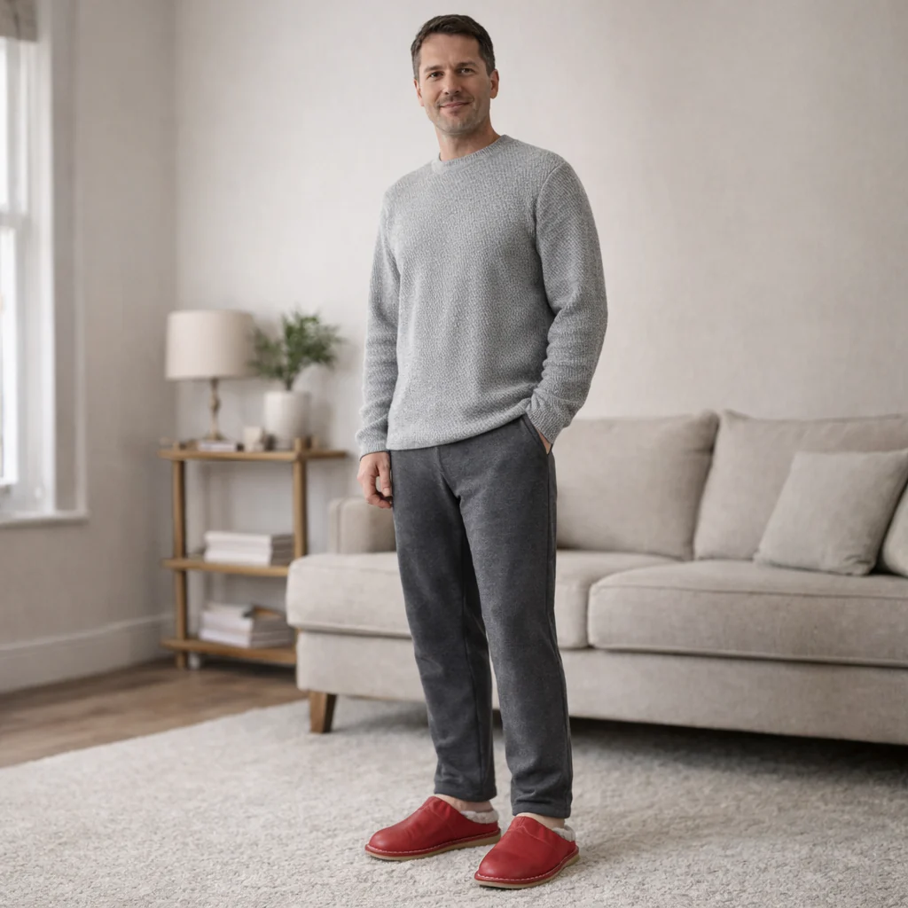 Sandales en cuir imperméables pour hommes – confortables et chaudes - Image 5