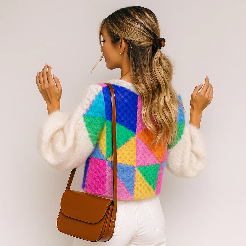 Stilla - Cardigan Douillet Multicolore - Confort Doux - Style Élégant & Chaleureux - Image 2