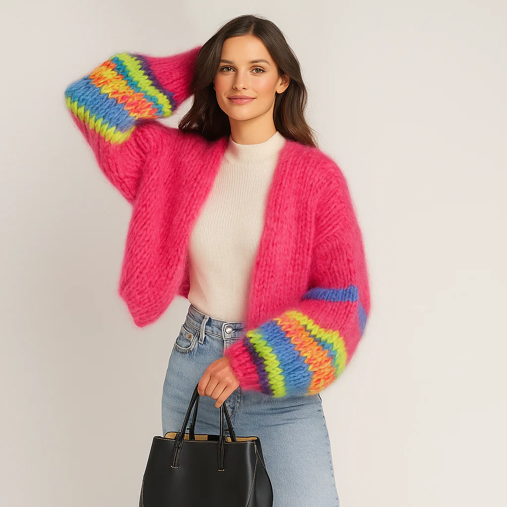 Stilla - Cardigan Douillet Multicolore - Confort Doux - Style Élégant & Chaleureux - Image 9