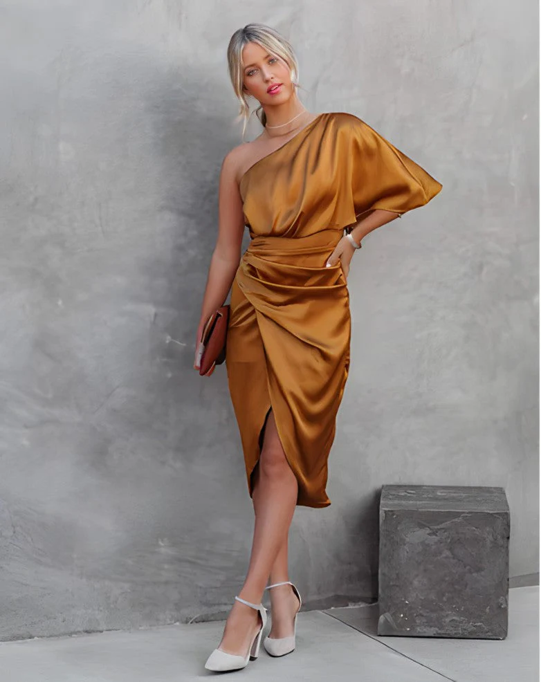 Suzy - Robe de soirée en soie - Fines bretelles - Image 17