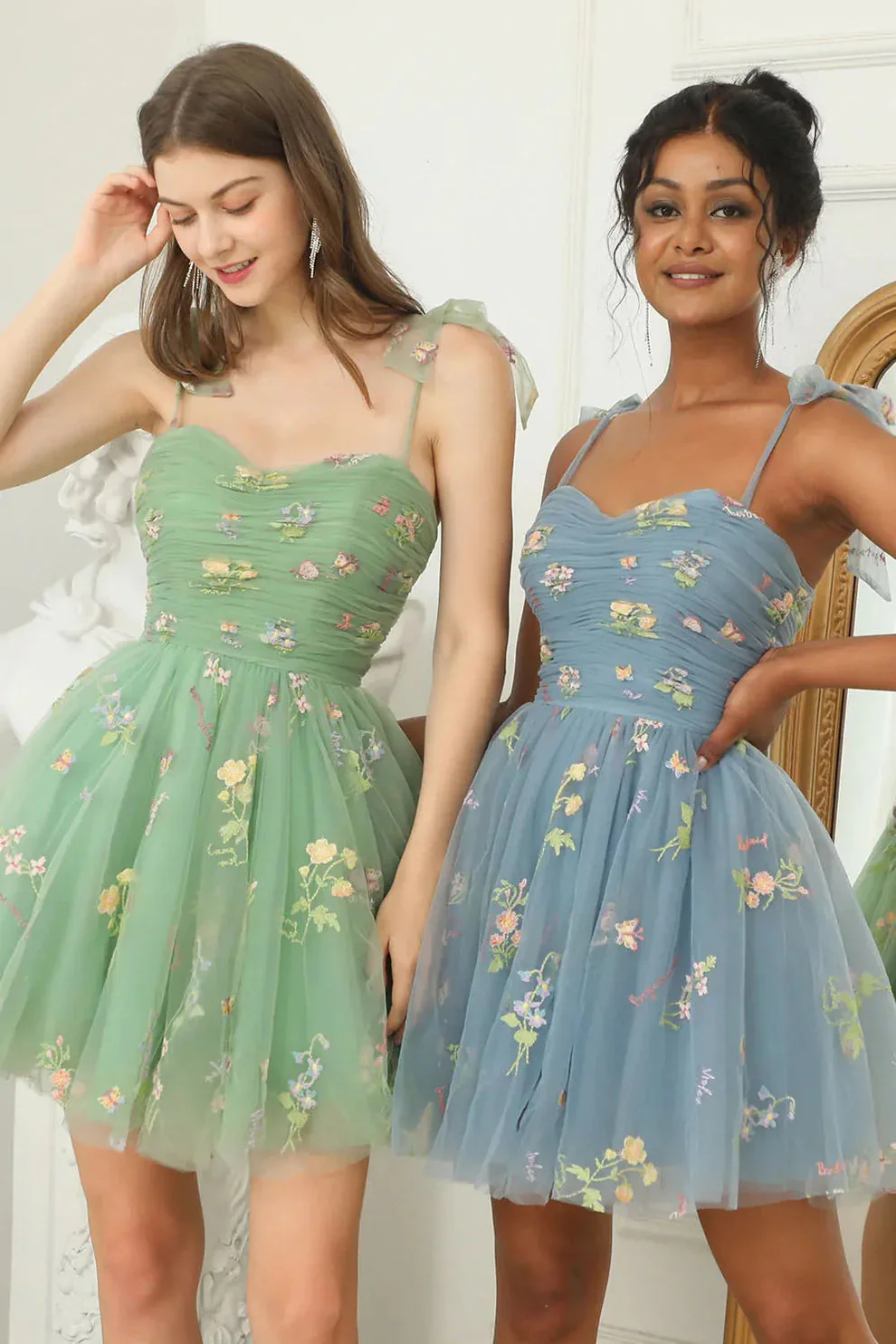 Suzy - Robe Tulle - Bal de Fin d'Année - Broderie Florale - Image 11