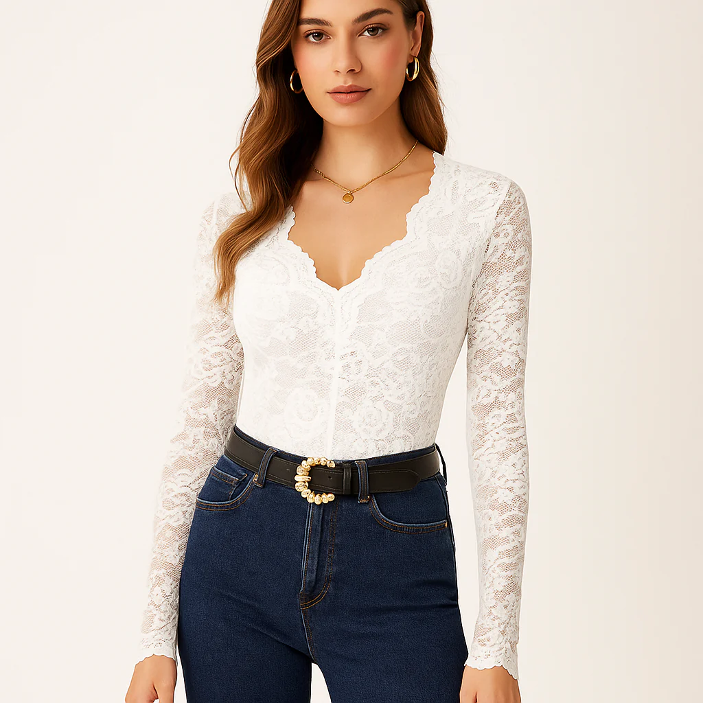 Top femme en dentelle élégante - Image 3