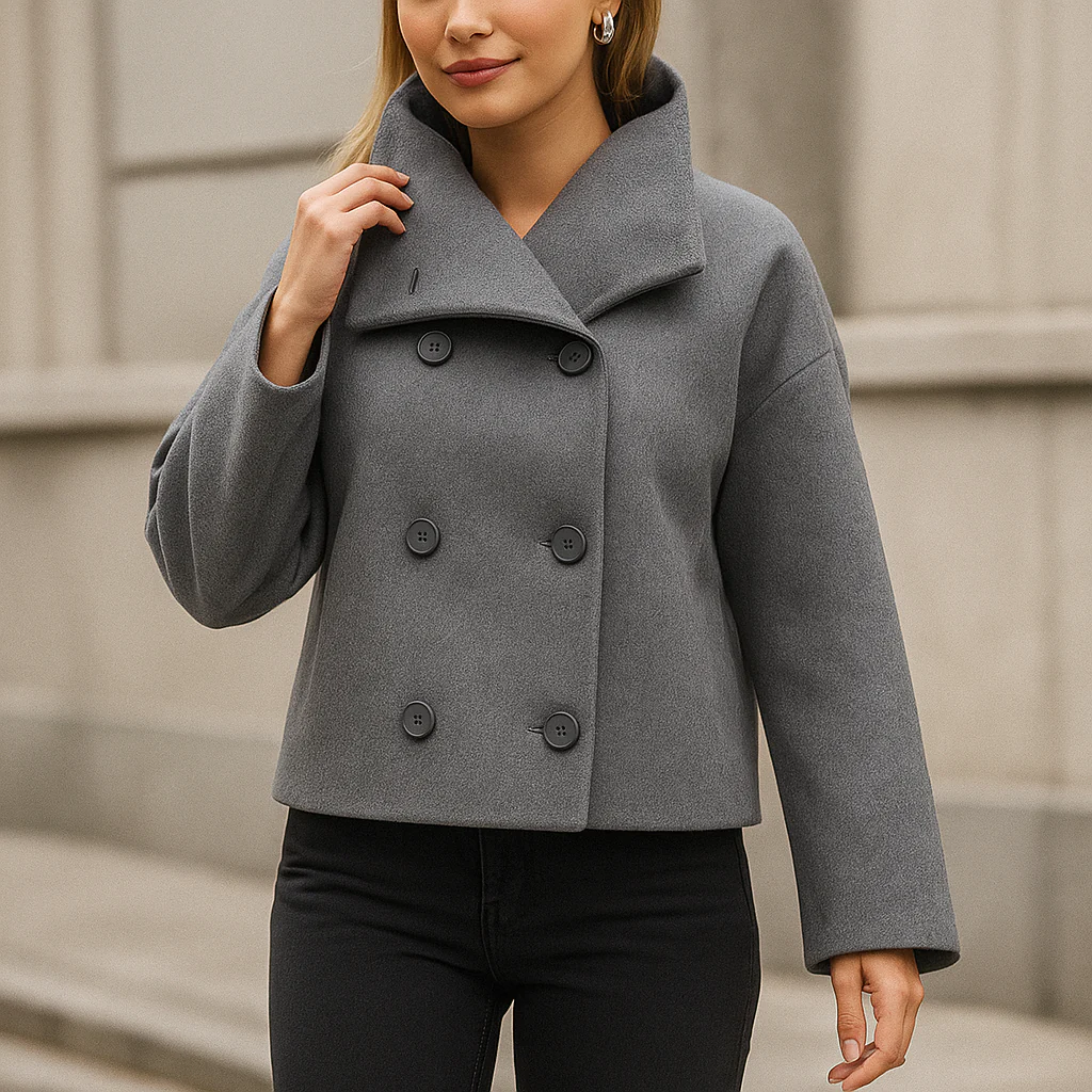 Valery – Veste Courte Élégante à Double Boutonnage - Image 3