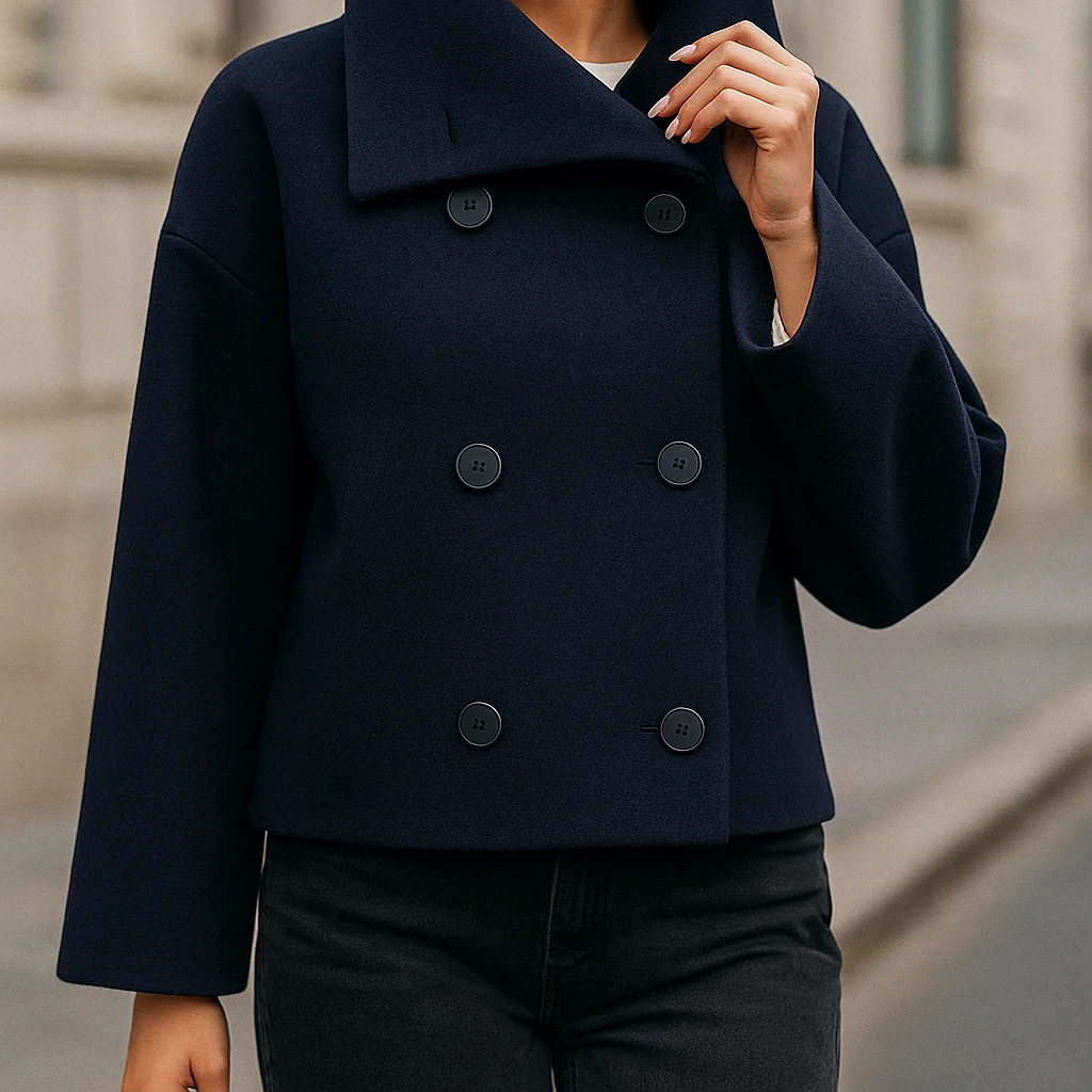 Valery – Veste Courte Élégante à Double Boutonnage - Image 5