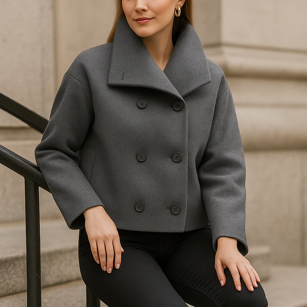 Valery – Veste Courte Élégante à Double Boutonnage - Image 6