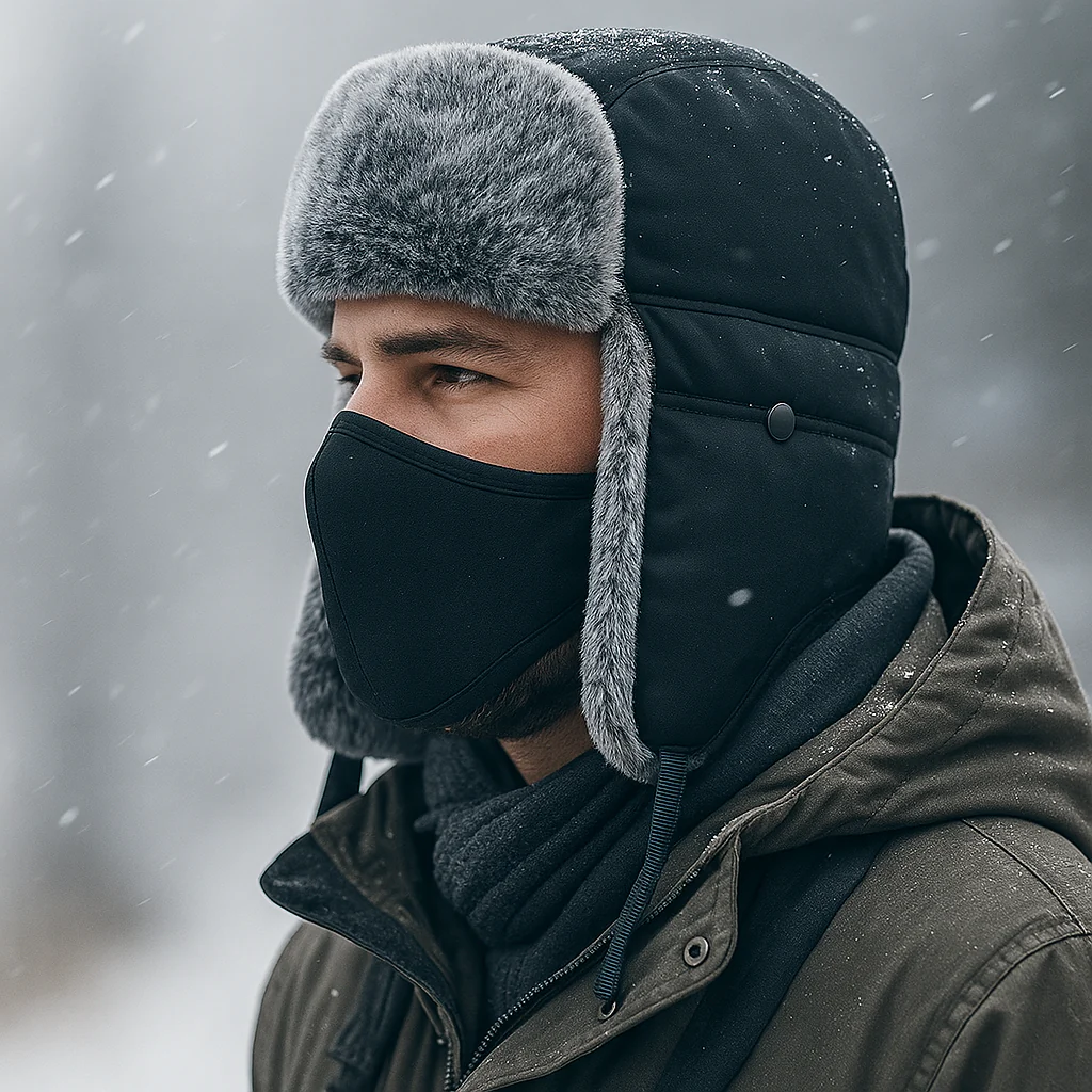 Bonnet Alpin Hiver – Chaleur Extrême et Style Hivernal - Image 3