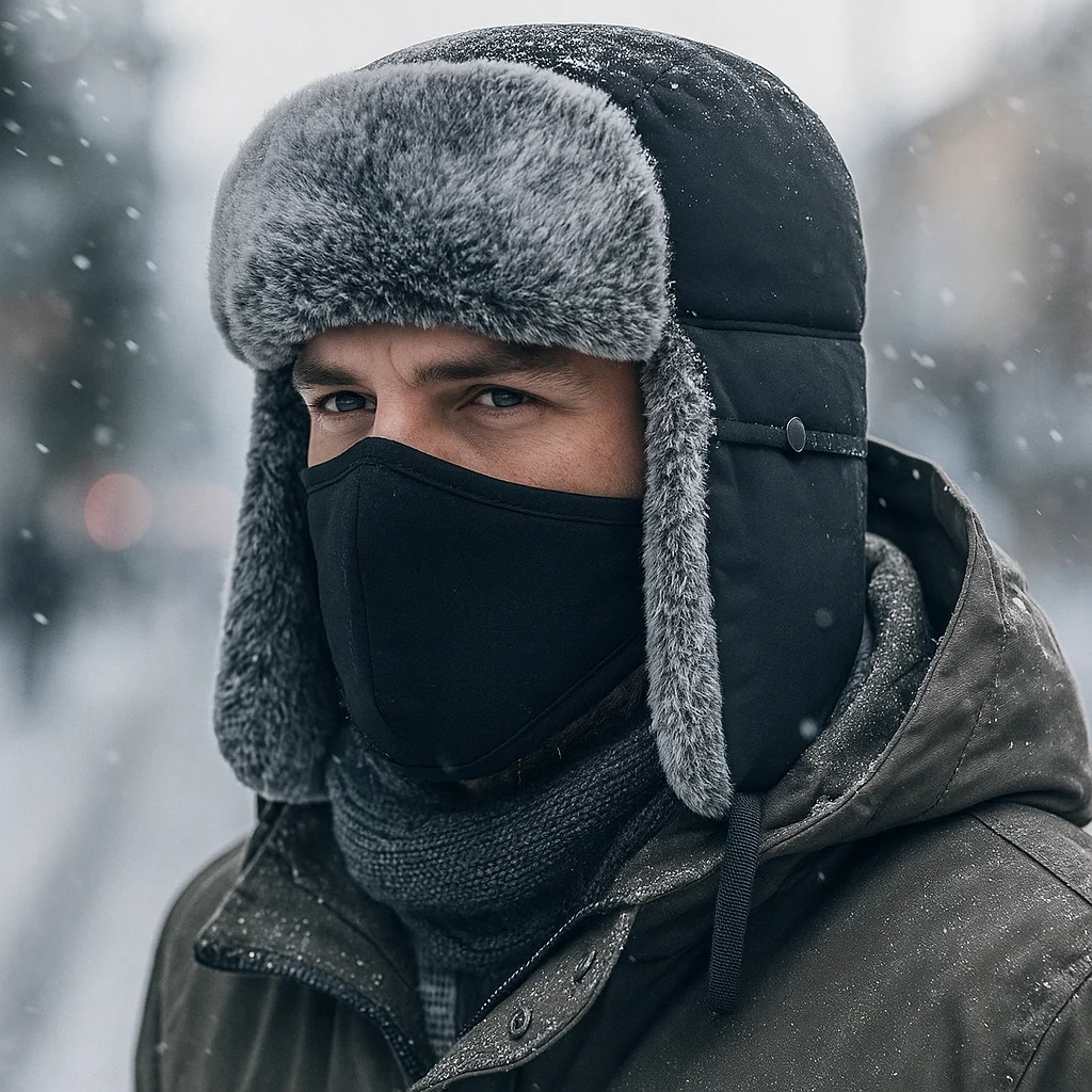 Bonnet Alpin Hiver – Chaleur Extrême et Style Hivernal - Image 4