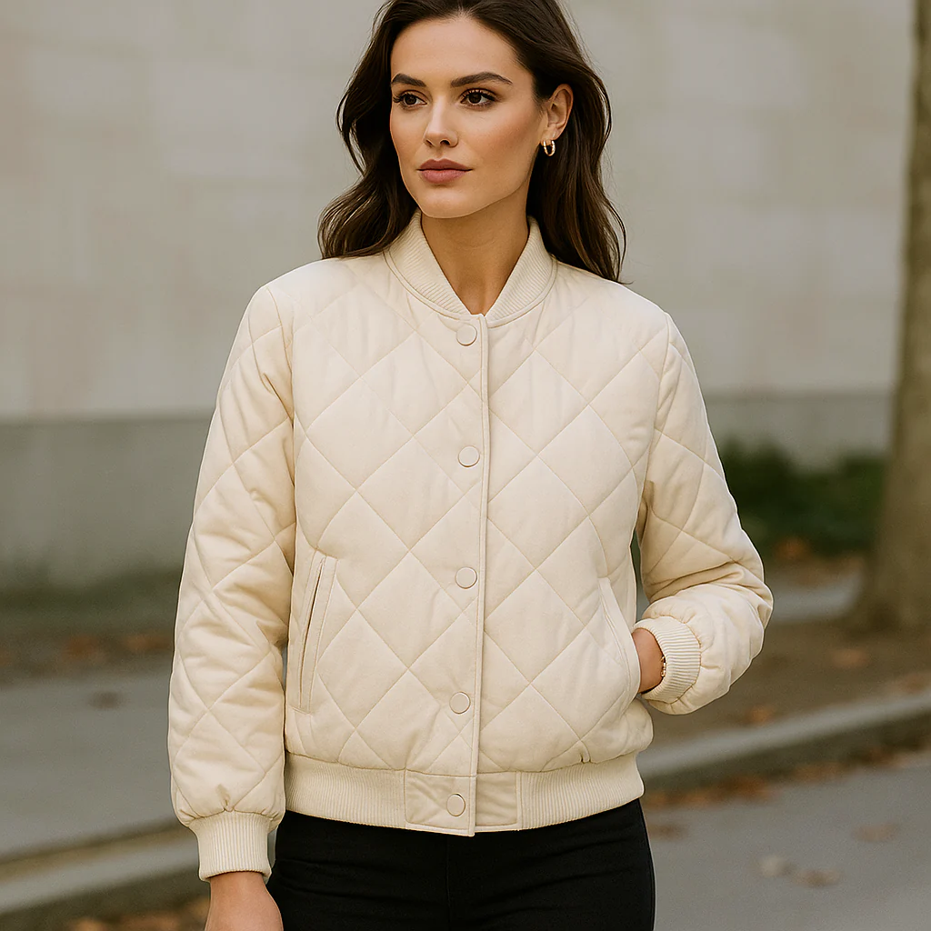 Veste Bomber Matelassée Élégance – Confort Thermique pour Femmes - Image 3