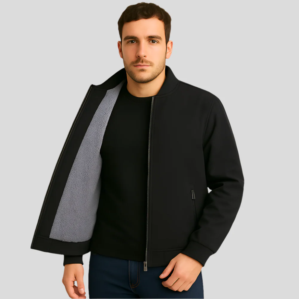 Veste bomber pour hommes - doublure en polaire - élégante et confortable - Image 3