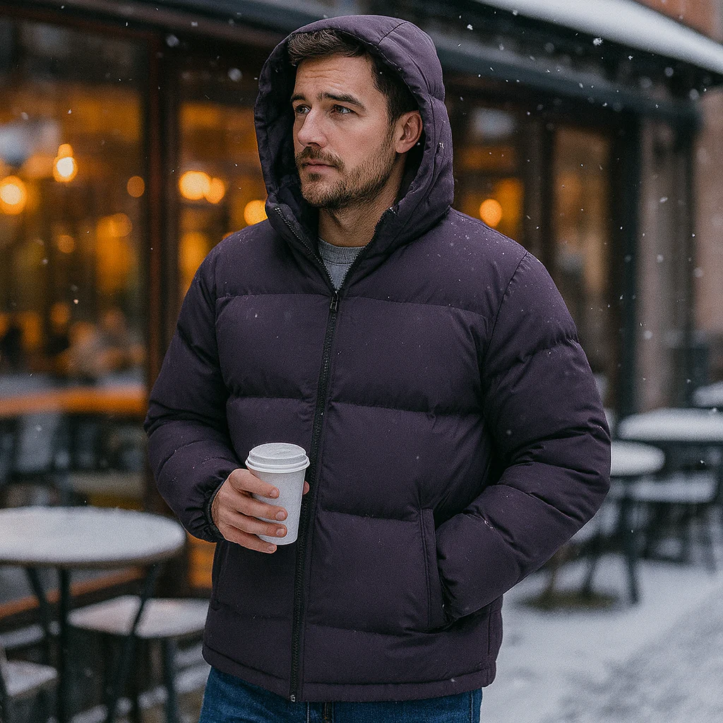 Veste de ski d'hiver pour homme Donsjas avec capuche Regular Fit - Image 5
